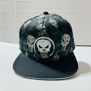 Marvel Punisher Skull Pattern Snapback Hat